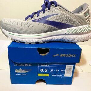 NIB Brooks Adrenaline GTS 22 Women's 8.5 Wide Periwinkle + Aqua